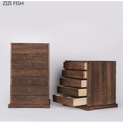 Multi-layer solid wood storage box Gift Boxes Pu'er tea collection Tea Wooden box Jewelry storage boxs kit