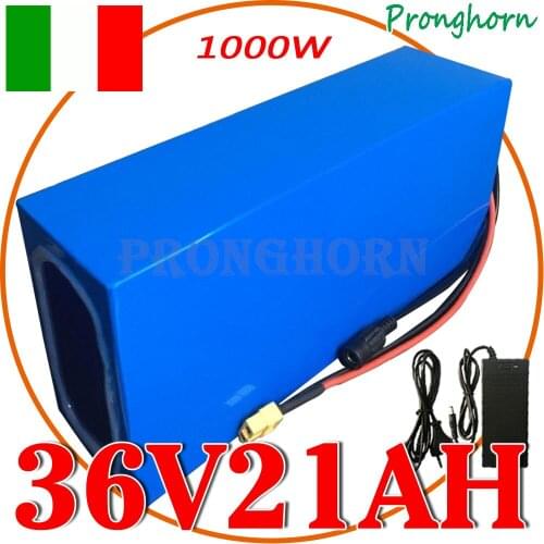 36V 500W 1000W Electric Bike 36V 8Ah 10Ah 12Ah 13Ah 15Ah 16Ah 18Ah 20AH 25Ah 30Ah Lithium Battery with BMS+Charger US EU No Tax