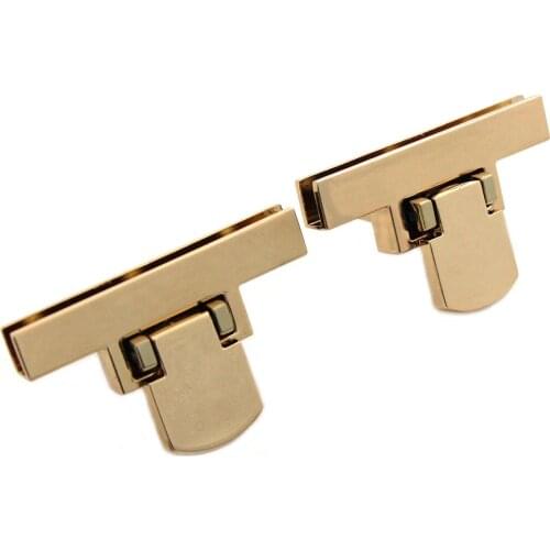 1pcs Metal Folding Lock Fashion Durable Lock Clasp Leather Craft Women Bag Handbag Shoulder Bag Purse DIY Hardware Zinc Alloy