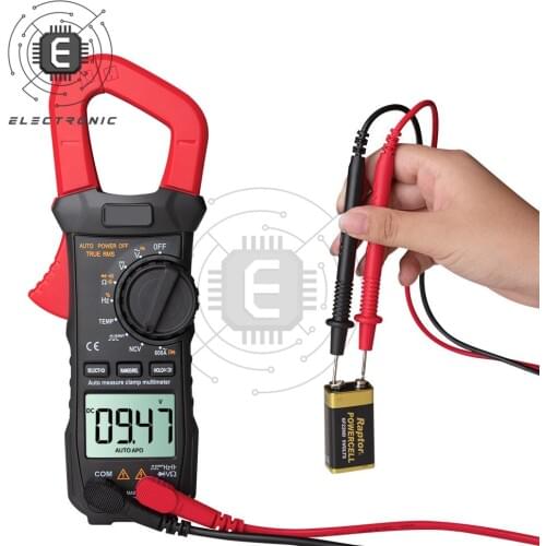 ST209 Digital LCD Backlight Multimeter Clamp NCV AC/DC Clamp Meter True RMS Multimeter Auto Range Tester