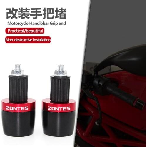 For Shengshi 310 ZT250 ZX310R ZONTES ZX 310X 310V 310 310T Motorcycle Handle Grips Ends Handlebar Counterweight Cap Plug Slider
