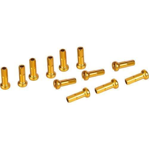 12pcs Multicolor Alloy Anodized Bike Wheel Spoke Nipples 14mm Mountain Bike Cycling Spokes Nipples For Bicycle Wheel