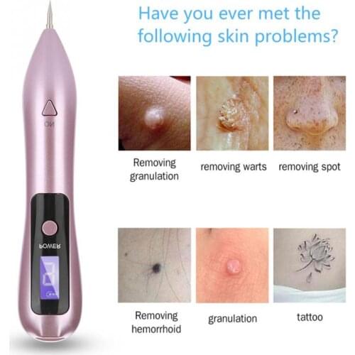 9 level LCD Face Skin Tattoo Gun Dark Spot Remover Mole Tattoo Removal Laser Plasma Pen Machine Facial Freckle Tag Wart Removal