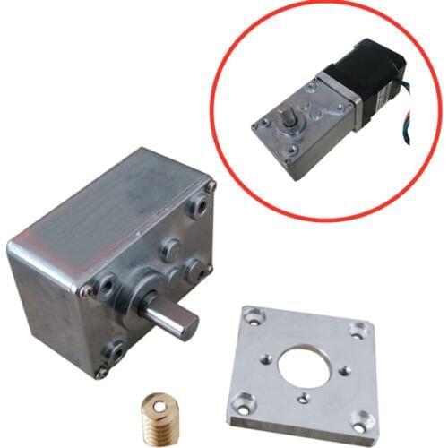 Turbine worm gear NEMA 17 turbine gearbox can be equiped with NEMA 17 3mm diameter shaft stepper motor
