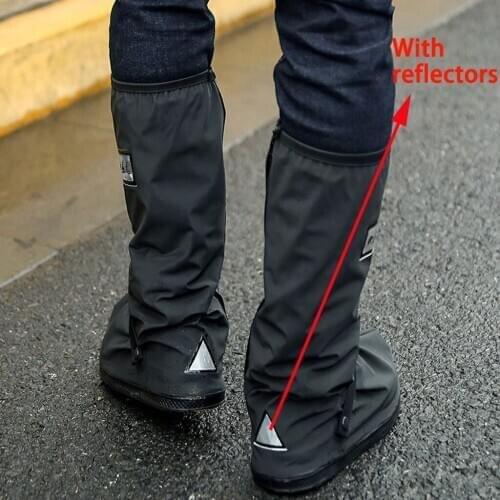 Waterproof Shoe Covers Unisex Shoes Protectors Rain Boots Reusable Cycling Bike Silicone Shoes Cover Outdoor Rainy Day 19DEC24