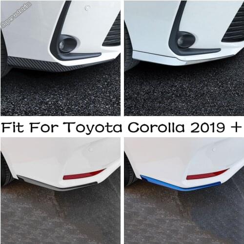 Car Front Rear Bumper Protector Corner Guard Anti-collision Strip Cover Trim For Toyota Corolla 2019 - 2021 Exterior Accessories