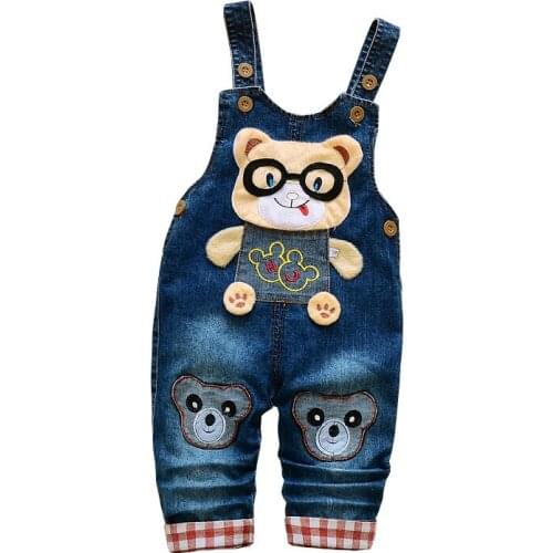 2021 Autumn New Corduroy Baby Boy Girl Overalls Cartoon Denim Baby Rompers High Quality Bib Kids Overalls Cotton Baby Jumpsuit