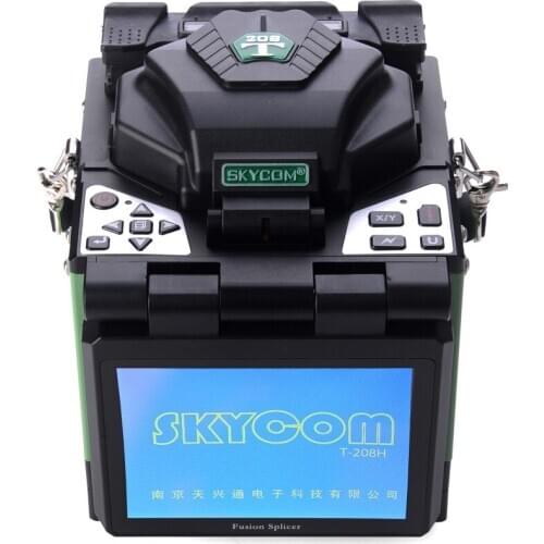 Free Shipping SKYCOM Multi-language T-208H Digital Optical Fiber FTTH Fusion Splicer
