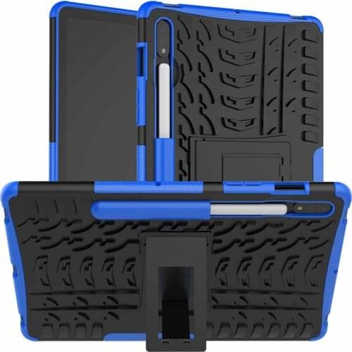 Case for Samsung Galaxy Tab S7 2020 SM-T870 SM-T875 Stand Cover Shockproof Rubber Bumper Dual Layer Armor Cover