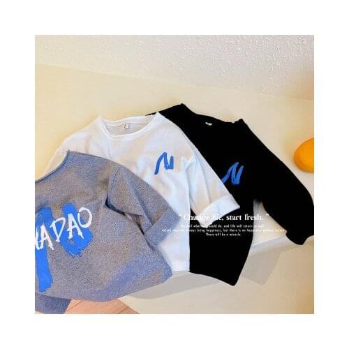 Childrens T-shirt Long-sleeved Bottoming Top 2021 Spring New Arrivals Baby Boys and Girls Cotton Casual T Shirt Baby Clothes