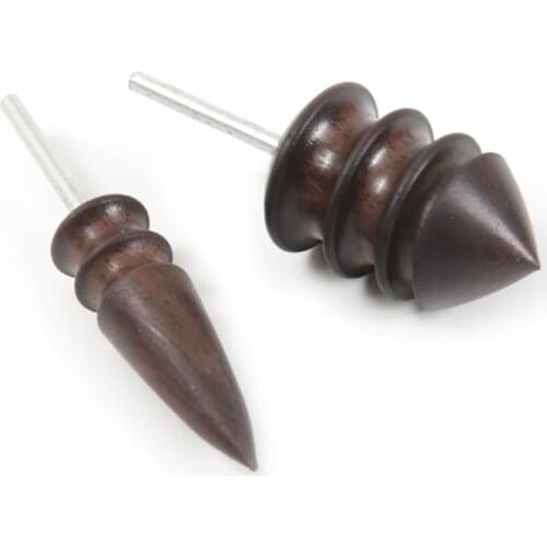 Leather Tool Edge Electric Polishing Slicker Flat/Pointed Head Sandalwood Leathers Craft DIY Tools Tip Burnisher Grinding Rod