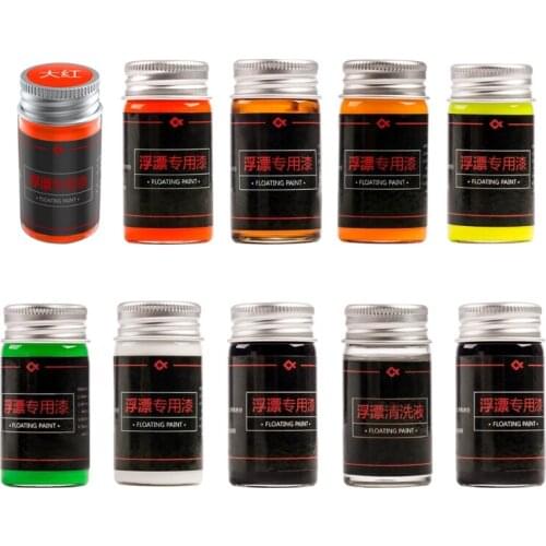 Fishing Fluorescent Paint Tail Painting Indicator Visualable for DIY Colorful Fishing Floats Fishing Buoy Bobbers Paint