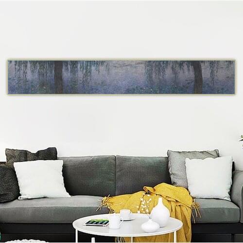 Canvas Oil Painting Claude Monet"Water-Lilies,1914-1926"Wall Aesthetic Western Art Decor Poster Home Room Interior Decoration