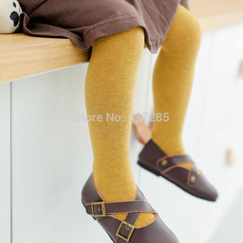 Spring child girls tights cotton warmer children new fashion pantyhose color mixied baby kids autumn candy color tights girls