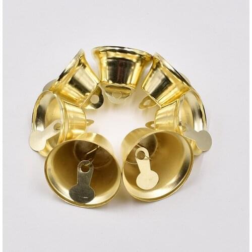 50pcs Gold Bells Mini Liberty Jingle Bells for Making Wind Chimes Crafts Favor Decorating Home Decora 10mm 14mm 16mm 20mm