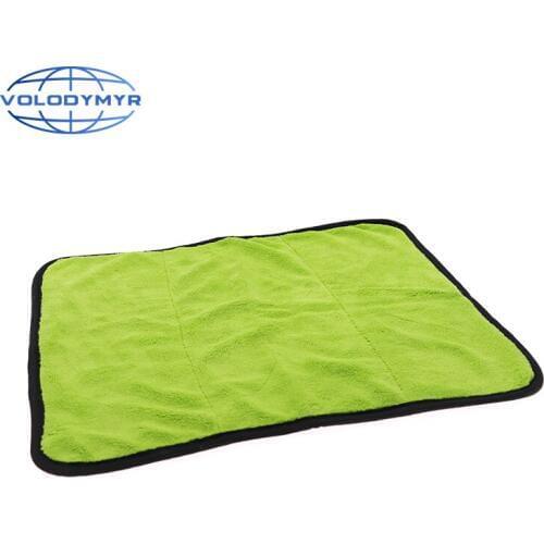 Microfiber Towel Car 40*40cm 830gsm Green Super Absorbent Soft for Drying Auto Detailing Towels Cleaning Washing Tools