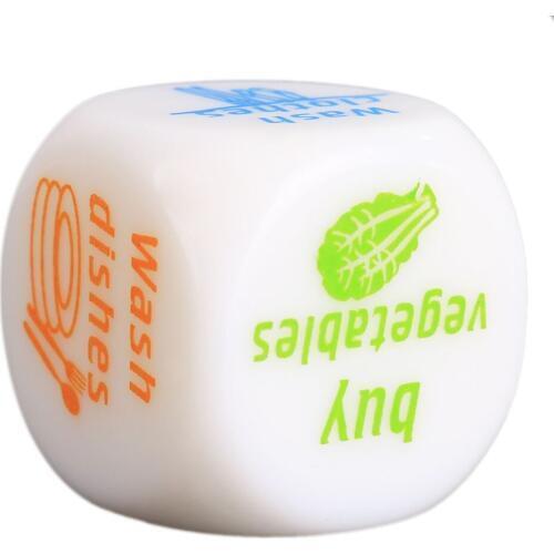 Cute Familiy Game Division Funny Toys Housework Families Dice Game Blocks Couples