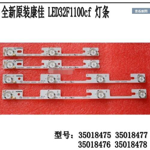 New 4 Pieces/lot LED strips for TV LED32F1160CF LED32F1100CF 35019911 35019908 4 LEDs*3V=330mm 3 LEDs*3V 238mm