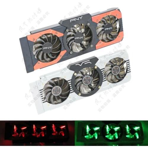 New Original GTX1080 GTX1070ti GTX1070 graphics card radiator Cooler four nickel-plated heat pipes three fans with LED lights