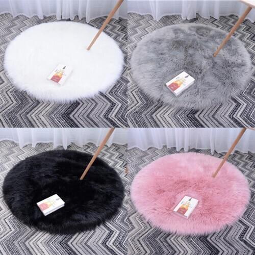 Super soft faux sheepskin carpet bedroom floor plush rug bedroom bedside carpet window decoration carpet children crawling rug