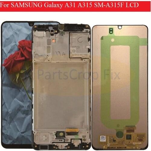 Original 6.4'' Display For SAMSUNG Galaxy A31 A315 SM-A315F SM-A315F/DS LCD Touch Screen Digitizer Assembly For Samsung A31 LCD