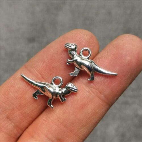 10pcs 20*11mm Dinosaur Pendants Charms For Jewelry Making Necklace Bracelet Earrings Keychain Diy Women Fashion Accessories