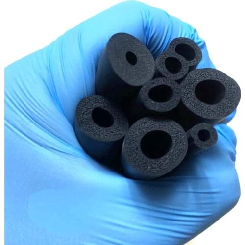 Length 1-3M hollow O type EPDM foaming strip EPDM foaming tube inserted EPDM rubber foaming hollow strip