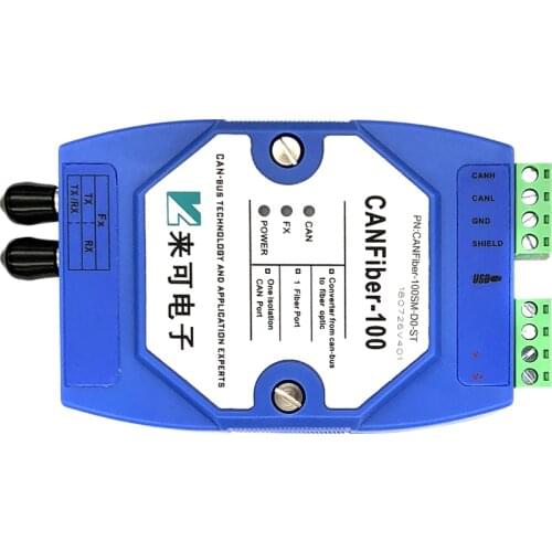 Direct connection CAN bus to fiber converter CAN optical transceiver long-distance CAN repeater CAN BUS fiber