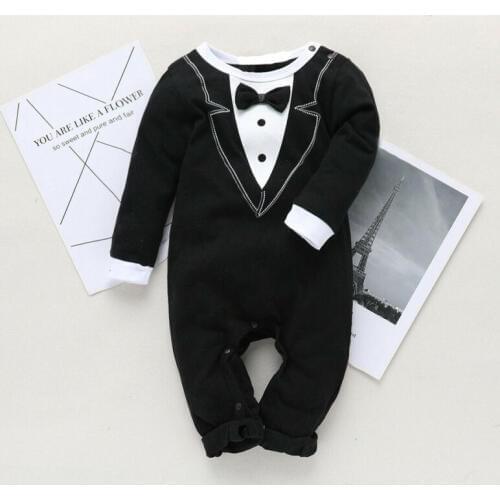 Pudcoco 2020 Newborn Kid Baby Boy Formal Clothes Jumpsuit Romper Playsuit Outfits