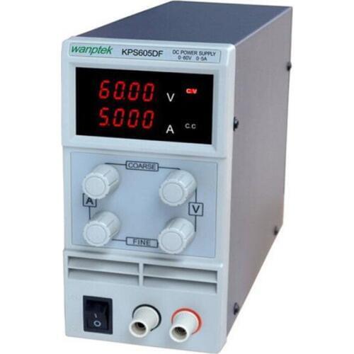 Adjustable DC Power Supply 0-60V 0-5A Dual LED Three Digital Tube Display Variable Precision Lab Grade