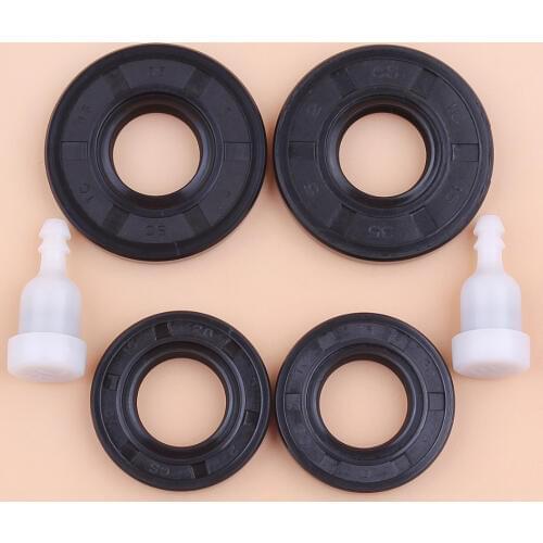 Crankcase Oil Seal Fuel Tank Vent Kit Fit Chinese Chainsaw 4500 5200 5800 45cc 52cc 58cc Gas Saws Spare Parts