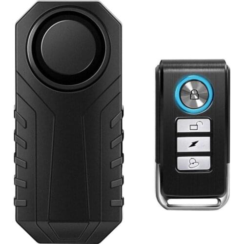 Remote Control Bike Alarm Waterproof Motorcycle Electric Bicycle Security 113dB Anti Lost Remind Vibration Warning Alarm Sensor