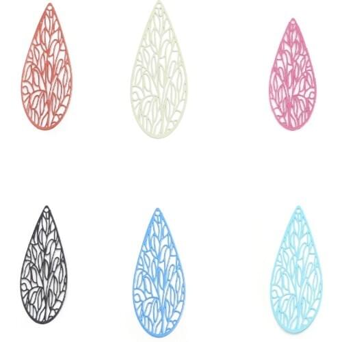 Dragonfly Animal Wing Pendants Filigree Stamping Charms Copper Pendants 4.5cm x 1.7cm For DIY Necklace Jewelry Making, 10 PCs