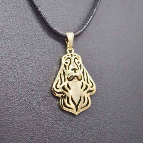 Rope Chain Womens Jewelry Dog Pendant Necklaces Lovers Metal English Cocker Spaniel Necklaces Drop Shipping