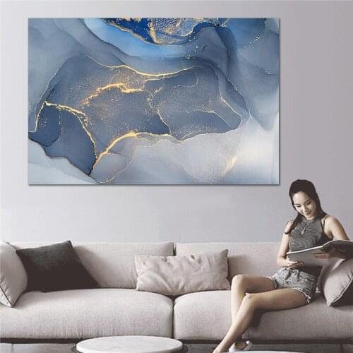 Colorful Golden Cloud Wall Art Painting Abstract Home Room Decoration Canvas Painting Pictures no Frame Canvas Posters Prints