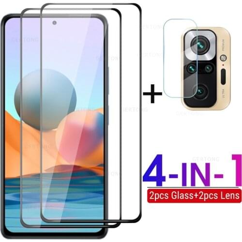 For Xiaomi Redmi Note 10 Pro Glass For Redmi note 10 4G 5G Protective Glass Full Cover Lens Screen Protector For RN 10 Pro Max S
