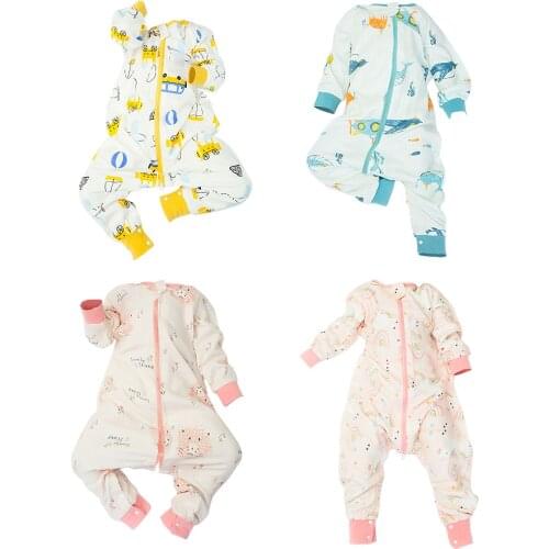 100% Cotton Baby Summer Sleeping Bag 4-layer Gauze Breathable Zipper Button Sleep Bag For Toddler Sleep Sack Children Pajamas