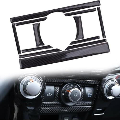 12Pcs/Set Console AC Switch Panel Cover Trim Car Fit for Toyota 4Runner 2010 2011 2012 2013 2014 2015 2016 2017 2018 2019 2020