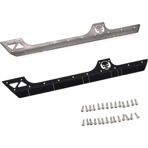 2pcs/set Metal Side Skirt Surround for SCX10 90046 90047 Simulation RC Crawler Toy Car 313 Wheelbase Buggy Accessories