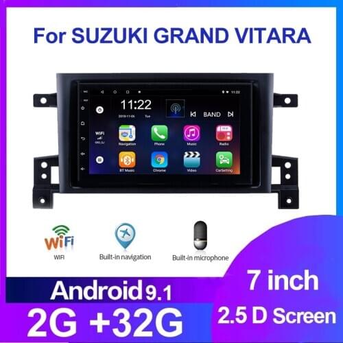 2G+32G Android 9.1 For SUZUKI GRAND VITARA 2005 2006 2007 2008-2015 7" Car Radio Multimedia Video Player Navigation GPS 2 din