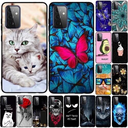 B For Samsung Galaxy A02s Case Phone Back Cover Silicon Soft TPU Cases For Samsung Galaxy A12 A32 A52 A72 5G Case Bumper Fundas