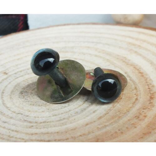 Free ship!!4.5mm dark grey color Japanese Hand Painted Safety Cats Plastic Eyes with washer - 50 Pairs