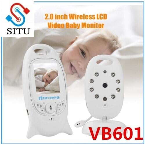 SITU VB601 Wireless Baby Monitor Infant 2.4GHz Digital Video Baby Monitor Temperature Display Night Vision Music Nanny Monitor 4