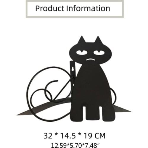 C5AD Heavy Duty Cast Iron Hose Holder,Garden & Yard Decorative Cat Design Wall Mounted Hose Butler,Water Pipe Wall Decorations