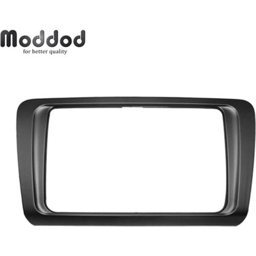 Double Din Audio Fascia for SKODA Octavia 2013+ Radio CD GPS DVD Stereo Panel Dash Mount Installation Trim Kit Dashboard Frame