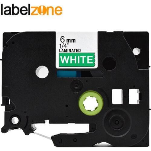 6mm White on green tze-715 Compatible Brother p-touch printers tze715 tz-715tz tze 715 label tape ribbon for ptouch label maker