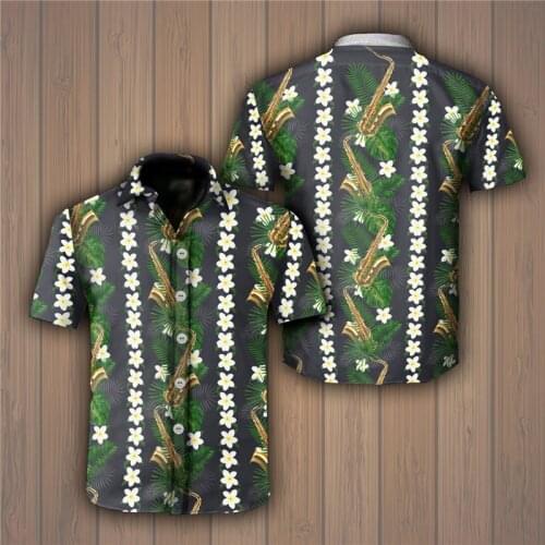 2021 Summer Quality Harajuku Beach New Arrival Men Short-Sleeve Animal Casual Anime Shirt Blouse Loose Surfing Hawaiian-shirt