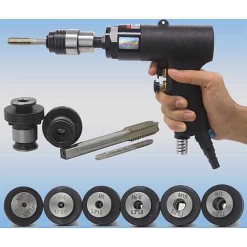 M3-M12 Pneumatic Tapping Machine Handheld Tapping Machine Portable Gun Type Pneumatic Power Thread Tap Drilling Machine