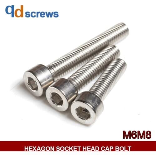 M6M8 General Stainless Steel Hexagon socket head cap screws Hexagonal Cylindrical Head Bolt GB70.1 DIN912 ISO 4762