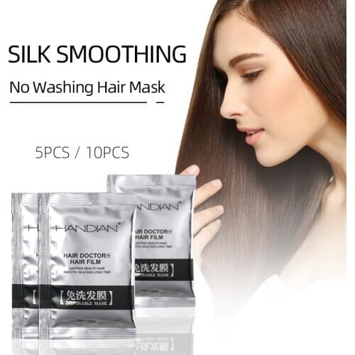 5/10pcs No Washing Hair Mask Deep Repair Hair Bifurcation Dry Damaged Moisturizing Nourishing Anti Hair Loss Hair Treatment Care